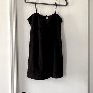 H&M Divided Black babydoll mini dress size medium